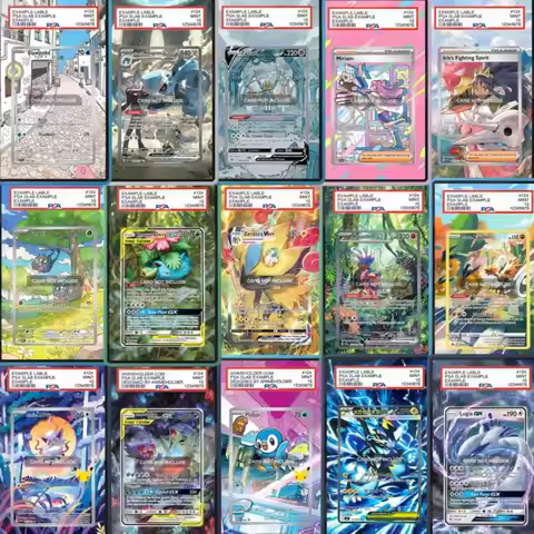 Dragonite Mewtwo Mimikyu Giratina Pikachu Lillie Ptcg Acrylic Protective Case Game Card Psa Storage 