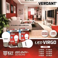 Lampu LED Verdant Virgo 3W 5W 7W 9W 11W 14W 18W 24W Cahaya Putih Kuning SNI Bergaransi