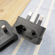 Euro 2 Pin Plug To UK 3 Pin Plug Adapter With Fuse - 5 Amp EU To UK Plugs Power Converter Fused Adap