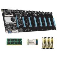 OXG BTC-S37 Mine เมนบอร์ด DDR3 8G หน่วยความจำ128G MSATA ฮาร์ดไดรฟ์ชุดประกอบ