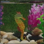 MUNDAN Artificial Luminous Seahorse, Silicone Landscape Glowing Sea Horse, Fish Float Aquarium Decor