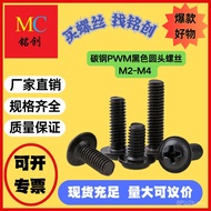 PWM/Screw Taisuke Manufacturer Screw Carbon Steel Black Screw Round Head with Pad Black M2M2.5M3M3.5
