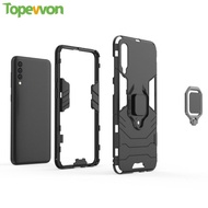 Topewon For OPPO A53 A32 A31 A39 A7 A8 A12  Case Hard Armor Stand Ring Cover Silicone Phone Casing