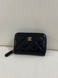 Chanel AP0216 黑色金釦零錢包