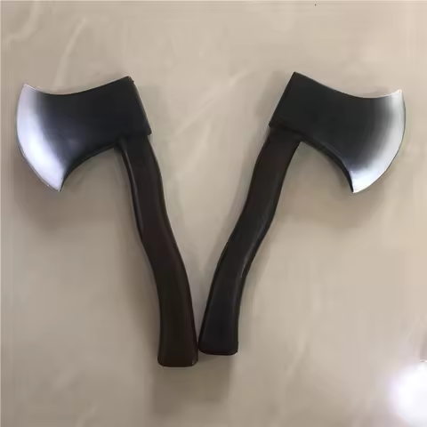 28cm Outdoor Hunting Camping Survival Game Fire Axe Cosplay Children's Toys PU Foam Tactical Axe Tom