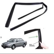 PROTON WIRA SEDAN AEROBACK 1.3 1.6 1.5 CC GLASS RUN CHANNEL WEATHERSTRIP CERMIN GETAH