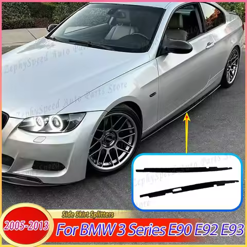 Car Side Skirt Splitters Bumper Spoiler For BMW 3 Series E90 E92 E93 M3 4-Door 330i 320i 335i 318i M