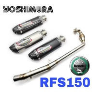 Benelli RFS150i Yoshimura Exhaust System RFS150 Project79 Ekzos Manifold 28mm Power Boom RFS Accesso