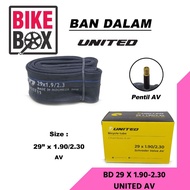 UNITED BICYCLE INNER TYRE 29 x 190/230 UNITED AV