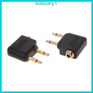 KOKO 2 Pcs Gold Plated 3 5mm 2 Male To 1 Female Headphone Jack Socket o Adapter