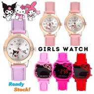 🔥Ready Stock🔥 Kids Kitty Watch Girl Children Women LED Digital Cat Cute Watches Jam Tangan Kucing Ka