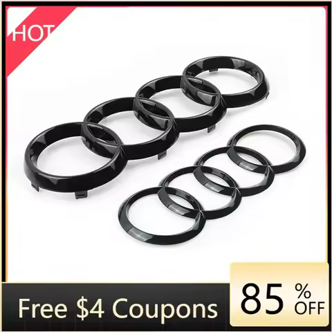 New For Audi Audi Automobile 4-ring Logo Front Grille Net Badge Decoration Accessories Suitable For 
