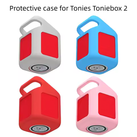 Suitable For Tonies Toniebox 2 Audio Silicone Protective Cover Solid Color Simple Shell