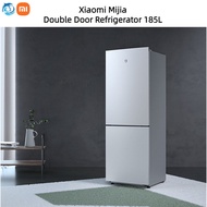 Xiaomi Mijia Refrigerator 185L Two-Door Refrigerator Household Power Saving Silent Freezer Refrigerator Dormitory MI Home Small Refrigerator 185L Refrigerator Gift