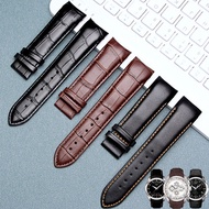 Genuine Leather Curved End Watchband 22mm 23mm 24mm for Tissot T035 Watch Band Strap Steel Buckle Wr