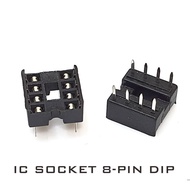 8 Pin IC Socket Clamp Hole IC Socket 8P Flat Pin DIP-8 8pin