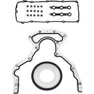 Donepart Valve Cover Gasket Compatible with Grommets for BMW M54 E46 with Rear Main Seal Kit BS40640