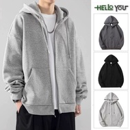 Basic wide-Form zip-up hoodie sweatshirt, UNISEX fleece zip-up hoodie for men and women, great to we
