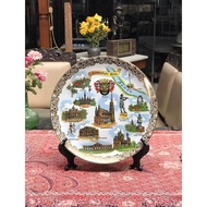 Antique Souvenir Plate Display Donaustadt Wina Austria