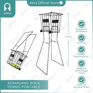 Portable Tennis Ball Basket with Wheels Tennis Ball Hopper best seller