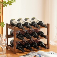 Multi-Shelf Wine Cabinet Desktop Shelf Bottle Red Wine Display Rack Wine Rack Household Shelf Grape 