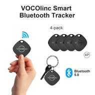 VOCOlinc Air Tracker Tags 4 Pack Black, Smart Key Finder (iOS Only, Not for Android), Item Locator