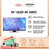 Samsung Smart TV 50 inch QLED 4K Q80C dengan Direct Full Array - QA50Q80CAKXXD