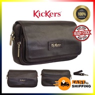KICKERS ORIGINAL COW LEATHER 2 IN 1 CLUTCH SLING BAG CROSSBODY BEG LELAKI KULIT ORIGINAL LEMBU ASLI 