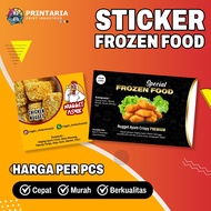 Frozen Food Packaging Stickers | Frozen Logo Stickers | FROZEN FOOD