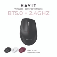 HAVIT HVMS-MS61WB 2.4GHz Wireless + Bluetooth 5.0 Mouse
