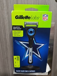 美版 Gillette 吉列 Labs 極光 剃鬚刀連底座(1刀架 +  4刀片)
