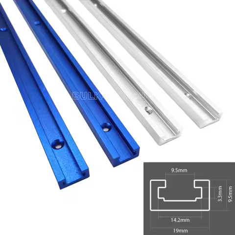 300-800MM Woodworking Chute Rail T-track T-slot Miter Track Jig T Screw Fixture Slot 19x9.5mm Table 