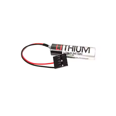 Original New ER6VC3N + JAE5PIN 3.6V PLC Lithium Battery With Black Connector