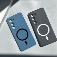 For OPPO A5 4G CPH2727 / A5 5G CPH2735 Colorful Matte Protective Cover With Magnetic Sticker