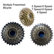 Bicycle Freewheel Threaded-Steel 5/6/7/8/9 Speed Cassette Sprocket 14T-28T Flywheel Gear Freewheel B