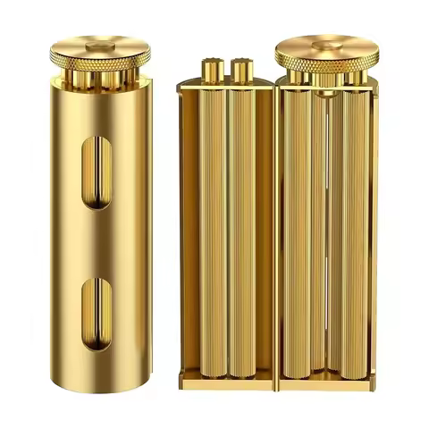 Classic Solid Brass Cigarette Rolling Machine Smoke Hand Manual Tobacco Roller Handmade Can Fit 70mm