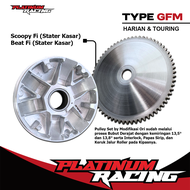 RUMAH ROLLER BEAT KARBU PULLEY BUBUT CUSTOM SCOOPY KARBU ROLLER VARIO 110 RACING BEAT KARBURATOR