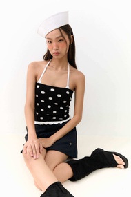 Polka Dot Tube เกาะอกนิตทอลาย polka dot