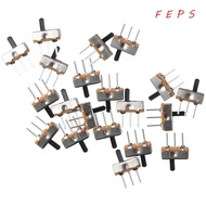 FEPS 20pcs Micro Slide Switch, 2 Position 1P2T Toggle Switch, Mini 4mm Toggle Vertical SPDT Micro Sw