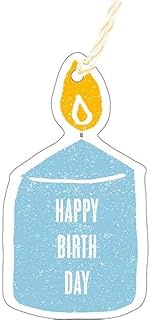 Elcom Moon Gift Tag Candle Blue TAG012