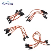 [vsrhkq] 5pcs Male to Female Servo Extension   Cable 3 Pin Futaba JR Connector 50mm
