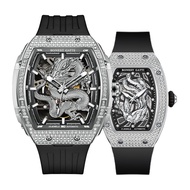 Limited Edition Dragon Year Automatic Mechanical Watch 3D Relief Couples Watch New Year Gift BONEST 