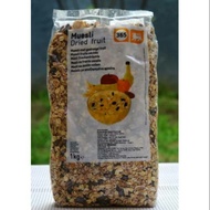 Muesli Dried Fruit 1kg Granules granola HALAL