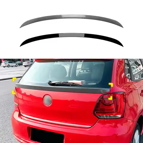 For Volkswagen Polo MK5 6R 6C 2009-2017 High Quality ABS Rear Wing Roof Rear Box Decorated SPOILER