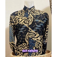 KEMEJA Modern Batik Shirts/Long Sleeve Batik Shirts/Adult Men's Batik Shirts/Contemporary Batik Shir