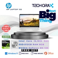( Grade B ) HP Laptop 15s | Core i5 10th Gen  @1.60GHz  | 8 GB RAM | 512 GB SSD | MS Office 24 |