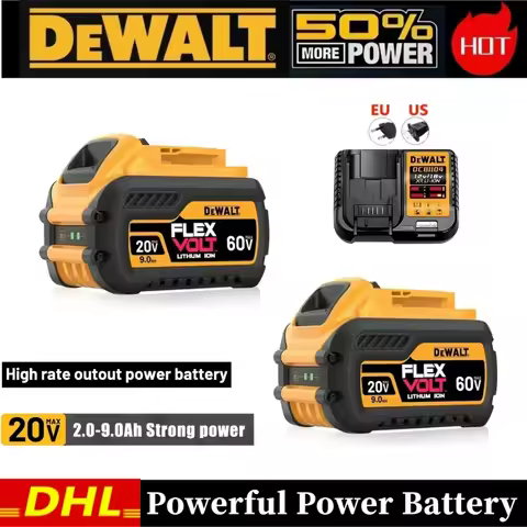 Original DEWALT battery 20V/60V rechargeable lithium-ion battery DCB805 DCB118 Dewalt tool battery, 