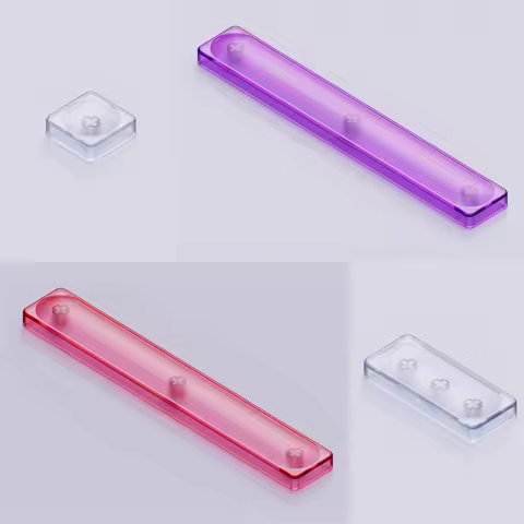 LCK Low Profile Keycap No Carving Transparent PC Material for MX Mechanical Keyboard Keycap 1U/1.5U/