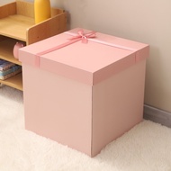 Valentines Day Ceremony Sense Gift Box Oversized Box for Girlfriend Birthday Surprise Box Pink Gift Box Packaging Box