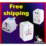 Free Shipping universal plug 3 pin adapter wall plug SG plug travel adaptor converter multi US UK China plug adapter